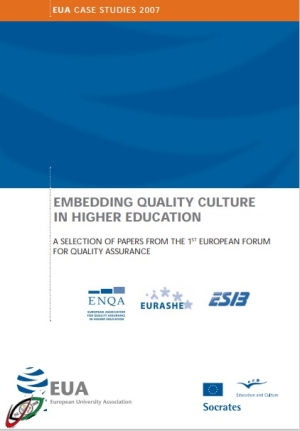 EMBEDDING QUALITY CULTURE  IN HIGHER EDUCATION